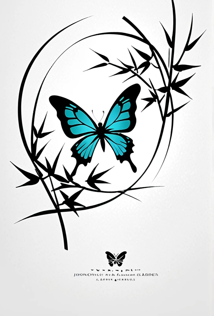Japan's luxury champagne EXE champagne label logo
A beautiful butterfly is a Japanese-style, high-class flower garden, bamboo leaves, bamboo bushes, and a very beautiful and fantastic logo that looks like a butterfly flying between and between the traditional streets of old Japan
One butterfly is hidden by bamboo bushes and bamboo leaves
無彩色
angle of view from an oblique angle
Tasteful, Japanese-style design
Cool Japanese taste such as shrines
chic and modern design
monotone
The background is white