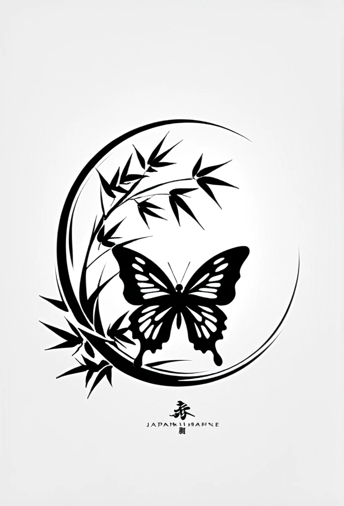Japan's luxury champagne EXE champagne label logo
A beautiful butterfly is a Japanese-style, high-class flower garden, bamboo leaves, bamboo bushes, and a very beautiful and fantastic logo that looks like a butterfly flying between and between the traditional streets of old Japan
One butterfly is hidden by bamboo bushes and bamboo leaves
angle of view from an oblique angle
Tasteful, Japanese-style design
Japanese taste
Stylish design
chic and modern design
monotone
The background is white