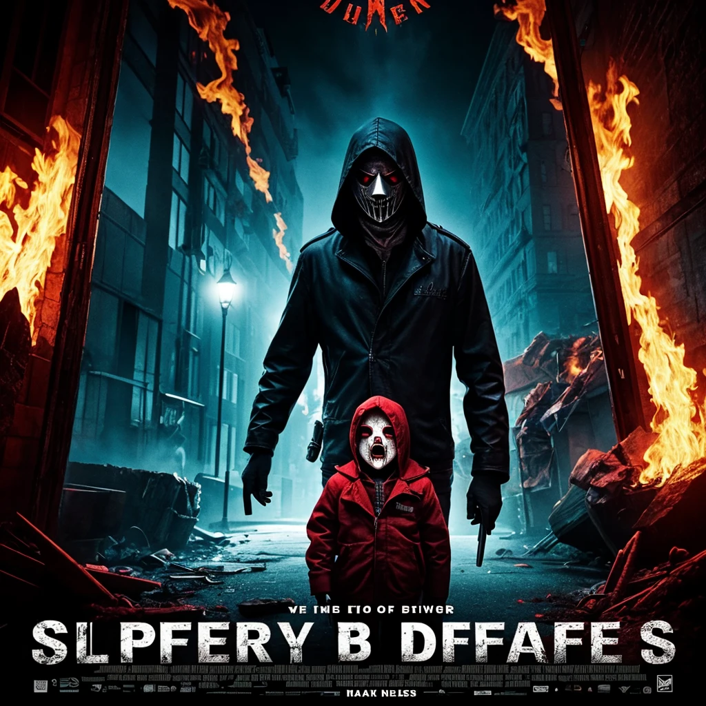 Slasher horror movie poster title Mirrors of Death 3 The Next Generation