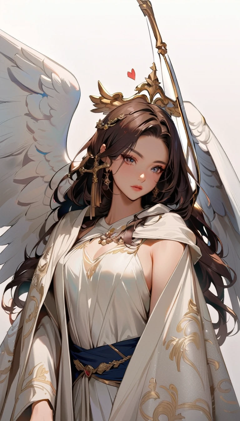 Anime-style image of a woman dressed as an angel holding a sword, of Beautiful angel, Young One Angel, Beautiful angel, of an beautiful Angel Girl, Beautiful woman angel, portrait of a Beautiful angel, Majestic angel all over the body, Jan J, Angel Knight Girl, Trending on cgstation, Angel Girl, Anime Goddess, Gwaiz