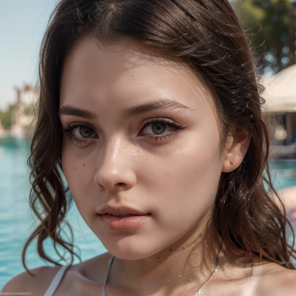 (12 year old girl, beautiful detailed eyes, (full body), beautiful detailed lips, extremely detailed face and features, long eyelashes, in a beautiful swimsuit, nipple visible, photorealistic, high quality, hyper detailed, 8k, extremely realistic, masterpiece)