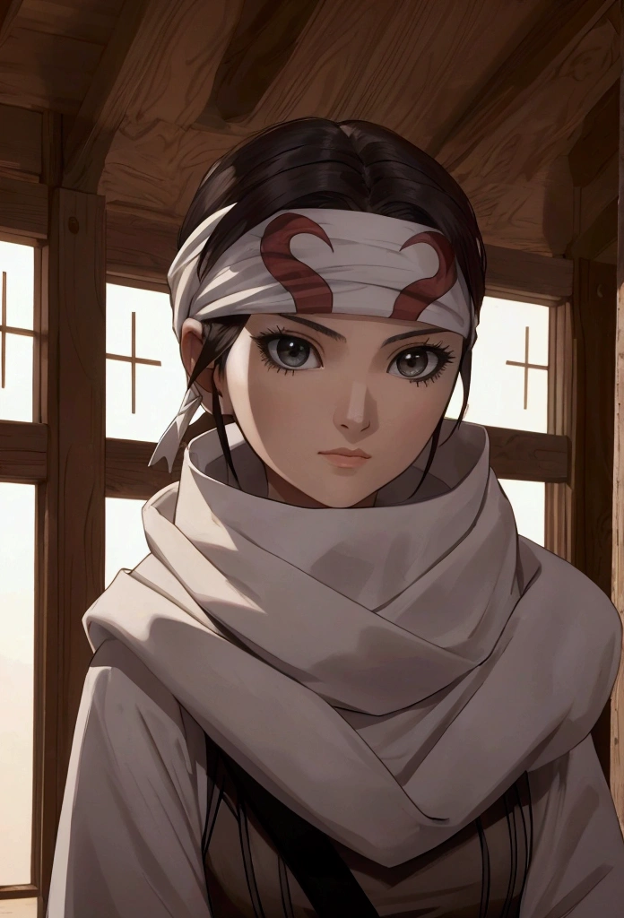 masterpiece), best quality, high resolution Mikoto Misaka 1girl bob cut medium hair standing alone cowl headband profile image looking at viewer beautiful eyes beautiful face extremely detailed
