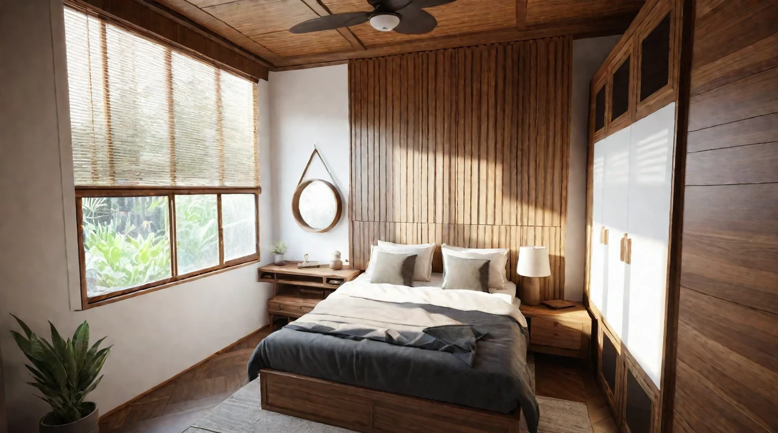 The window looked out onto the paved courtyard home stay, it was raining outside