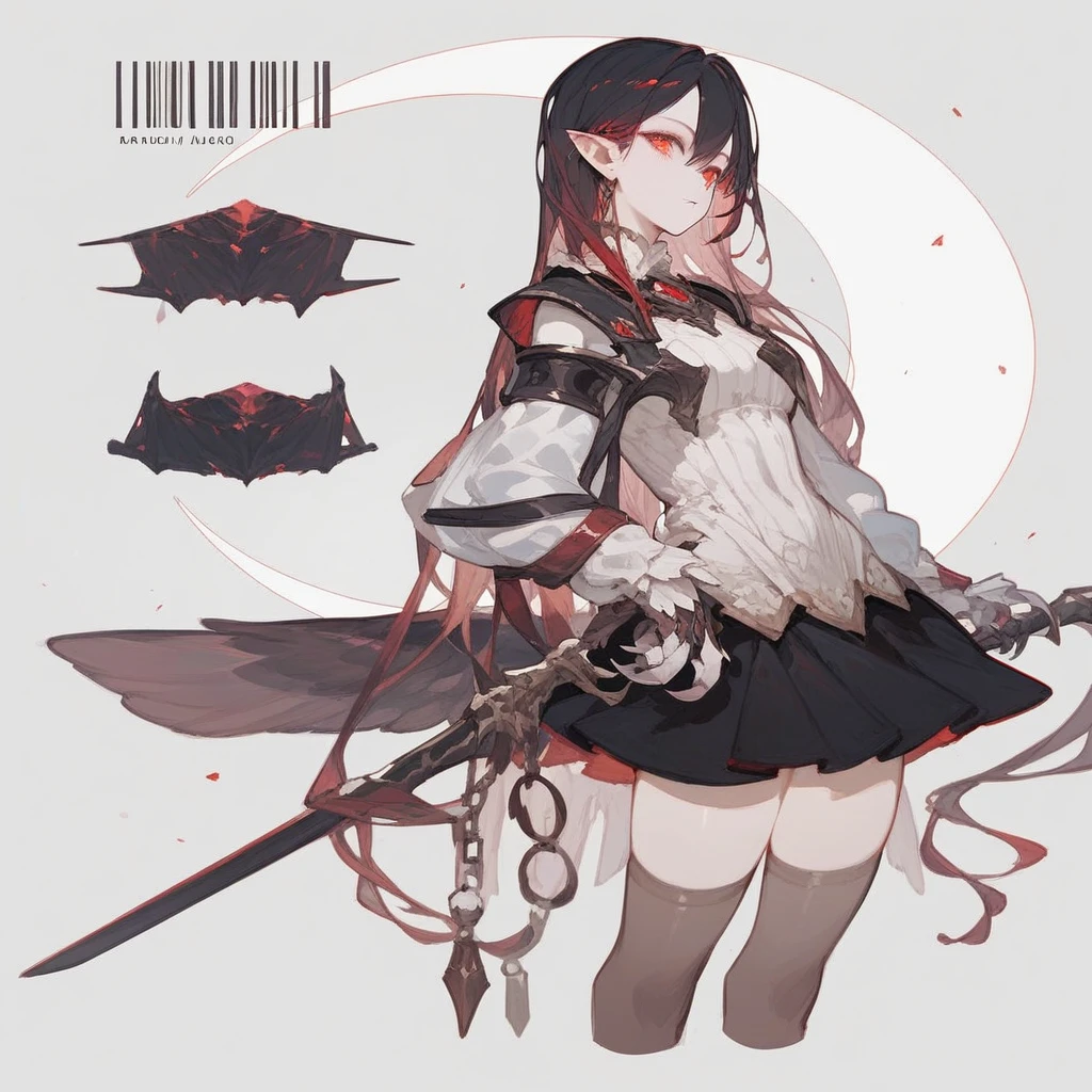 (score_9,score_8_up,score_7_up),1girl,girl demon,red hair,red eyes,wings,claws,black dress,beautiful_face,