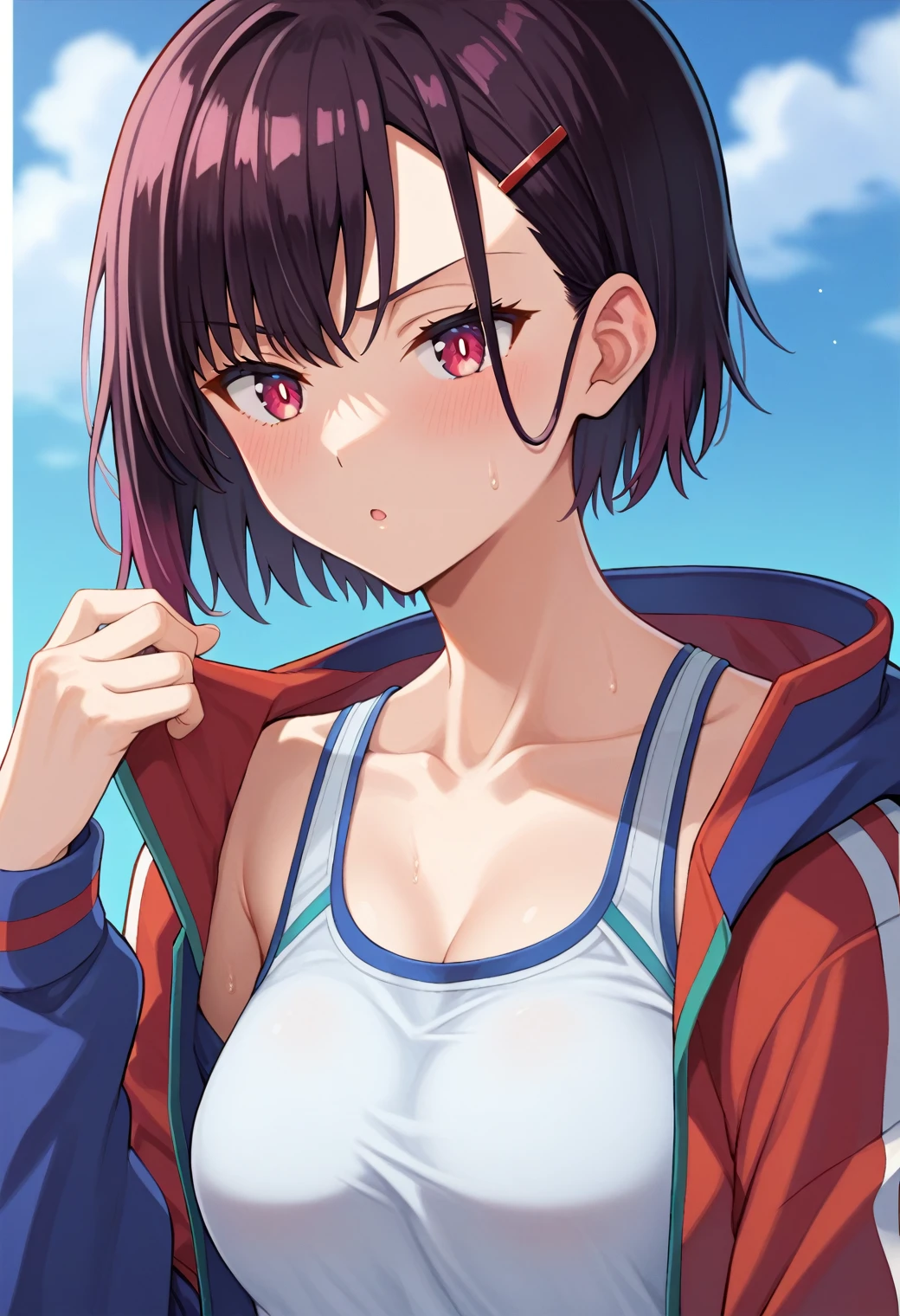 Mikazuki Shizuka, alone, Sportswear,BREAK
score_9, score_8_superior, score_7_superior, anime