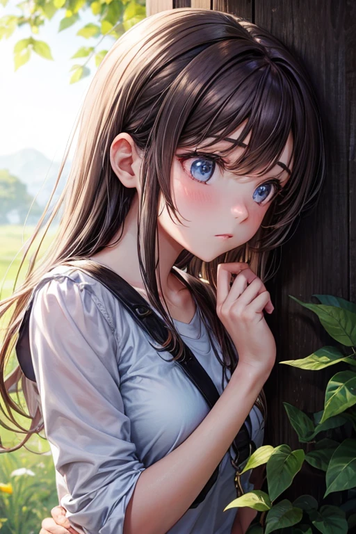 (masterpiece:1.1), (Highest quality:1.1), One girl, Lock, Against the wall, prison,