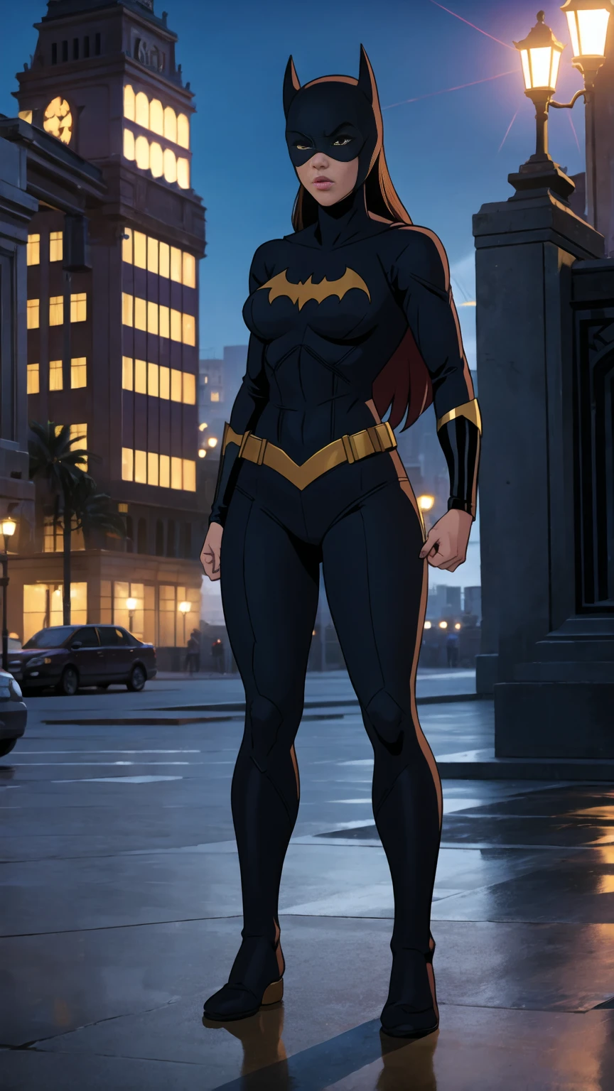 ((full body photo, standing, feet on the ground)) dc comics, batgirl