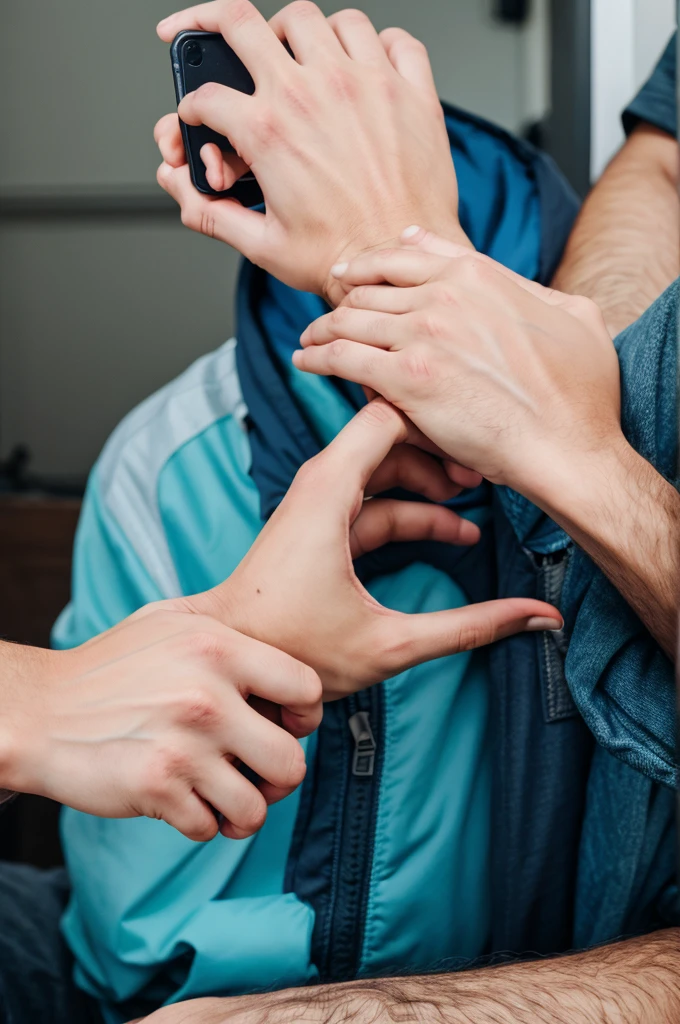 A normal injury on a boy's left hand selfieonly hand