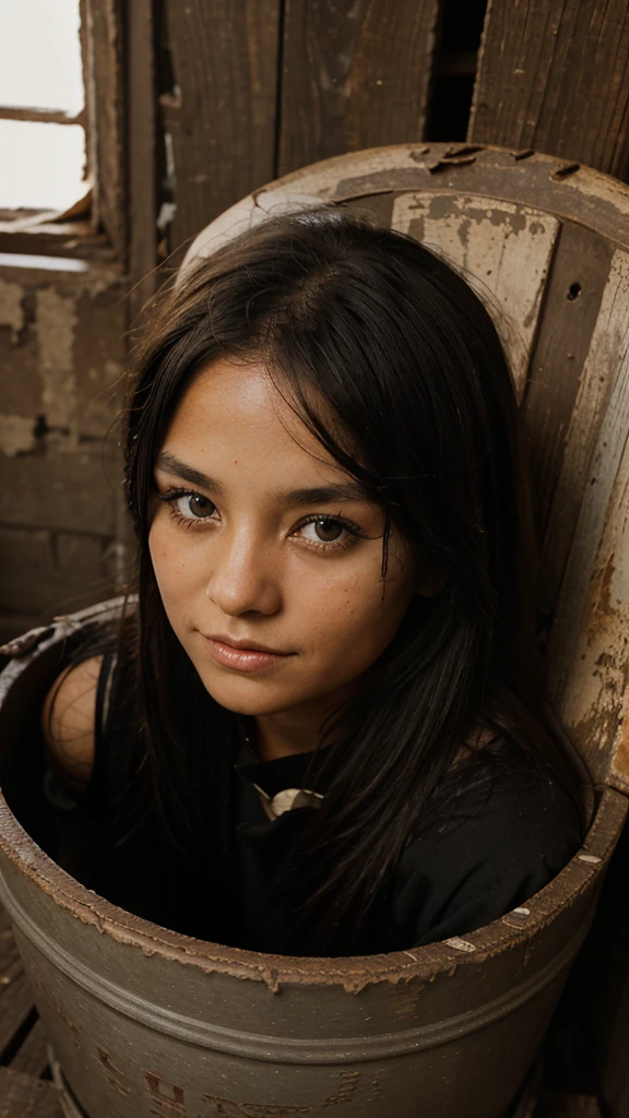 Poor charming beautiful blind eye black girl on black shade that became rich in America after coming across a black pot of treasure dig by a grandmother in a farm abandoned for years during farming.