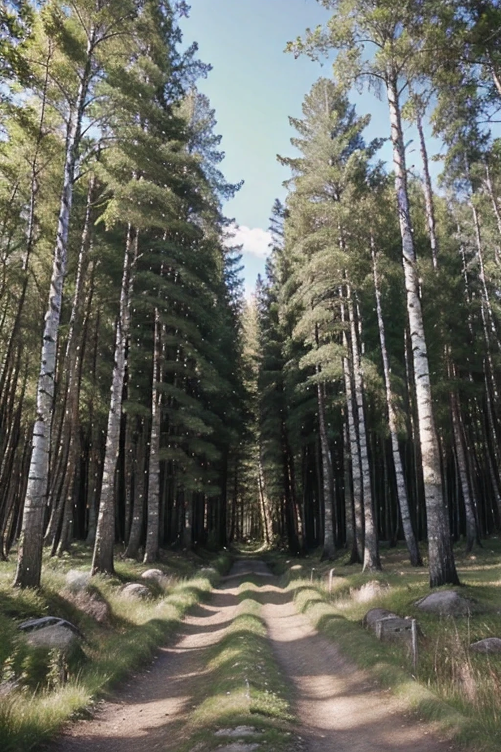 My world birch forest beautiful scenery