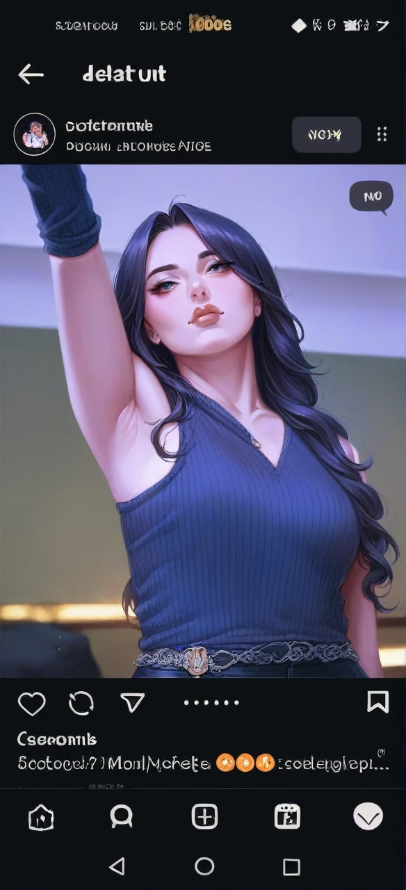 The picture shows a beautiful woman with big and sexy breasts lying on the bed without wearing any clothes, all the curves of her body are clearly visible and sexy.
