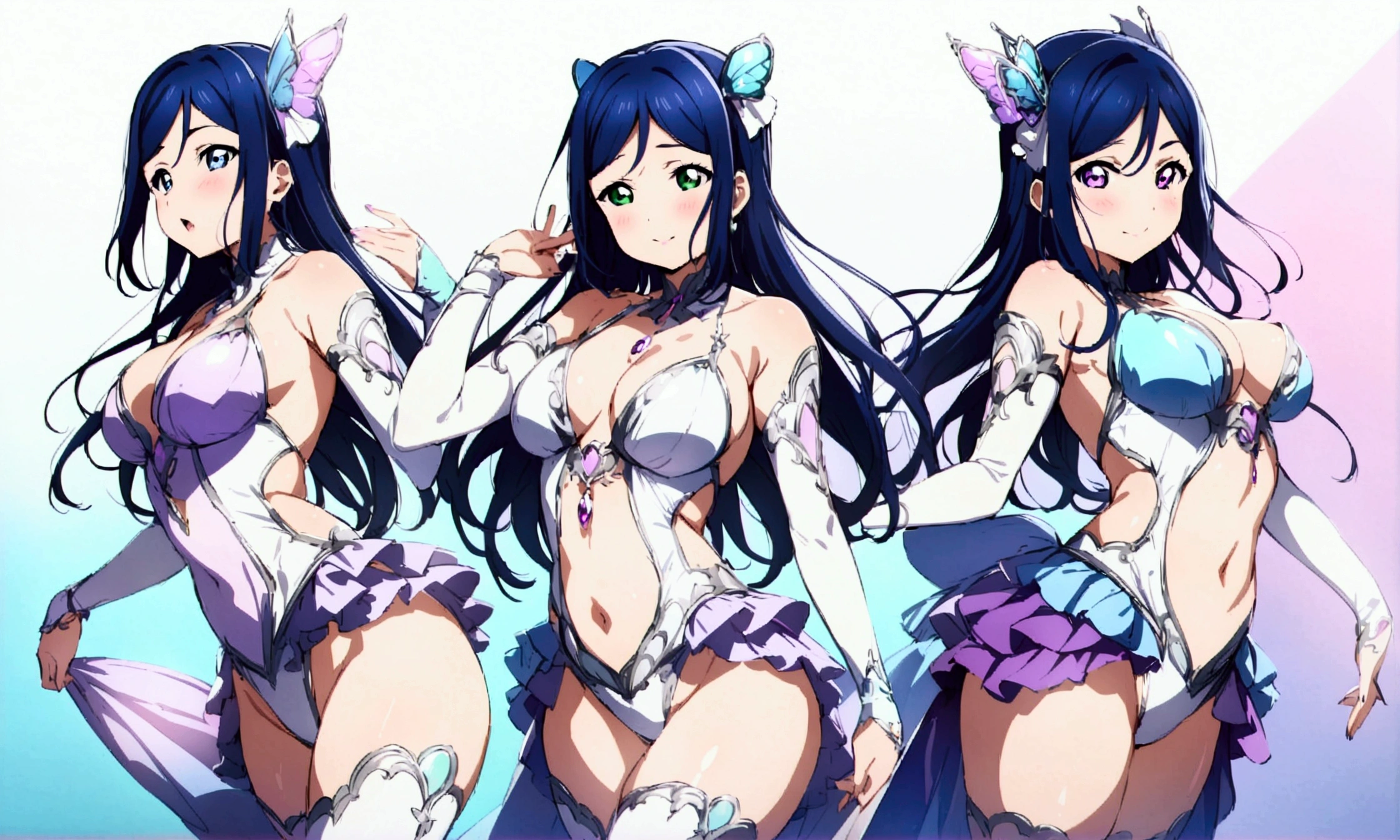 Love Live adult Kanan Matsuura, masterpiece, highest quality, gloss, clothing random, sensitive, beautiful background, transformed