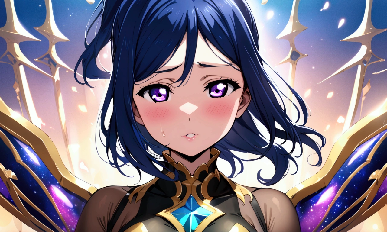 Love Live adult Kanan Matsuura, masterpiece, highest quality, gloss, clothing random, sensitive, beautiful background, transformed