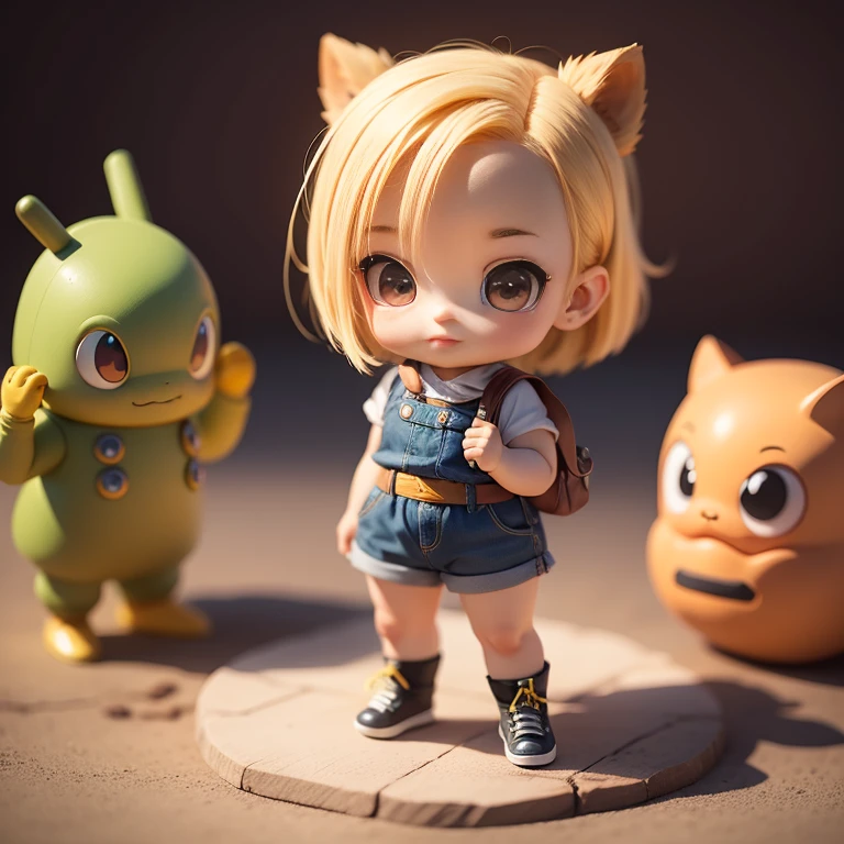 Cute Baby Chibi Anime,android 18 ,dragon ball,full body,Chibi：1.4）,8ｋ