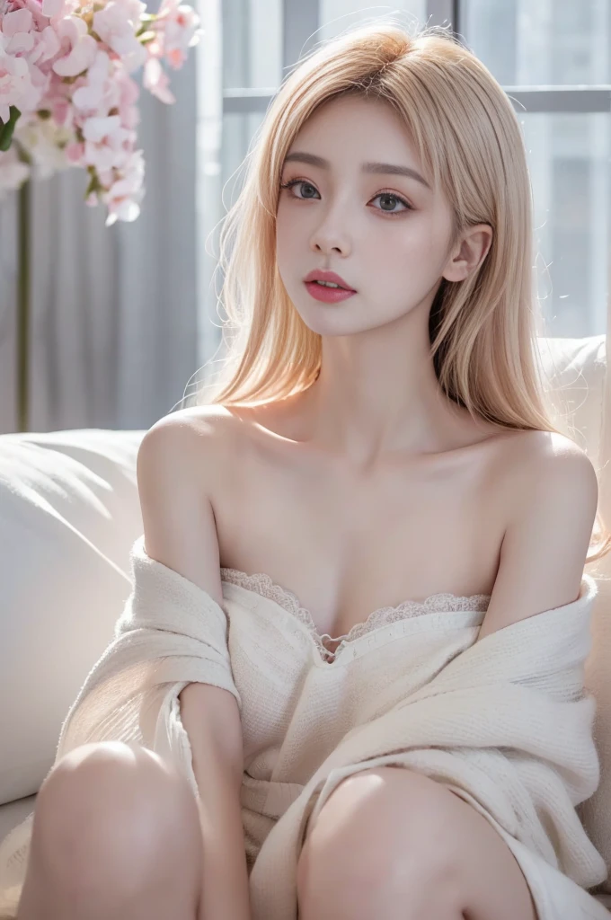(high details:1.4)、(surrealism:1.4)、(soft lighting:1.05)、32,000、1 woman、realistic lighting、face lighting、ray tracing、(brightened light:1.2)、(improve quality:1.4)、(Realistic textured skin of the highest quality:1.4)、original photo, lifelike, full body woman love, bed, soggy, big bust, stylish hairstyle, pale skin, black eye, pink lips, (Beloved), (:1.1), ~Through, detailed background, detailed face, delicate eyes, good hair, Anatomically correct body, elastic skin, make up, masterpiece