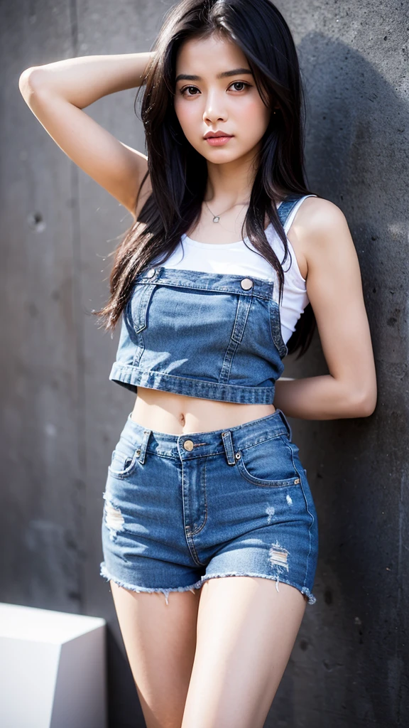 Generate 5 realistic photos of nepali Girl in top and jeans