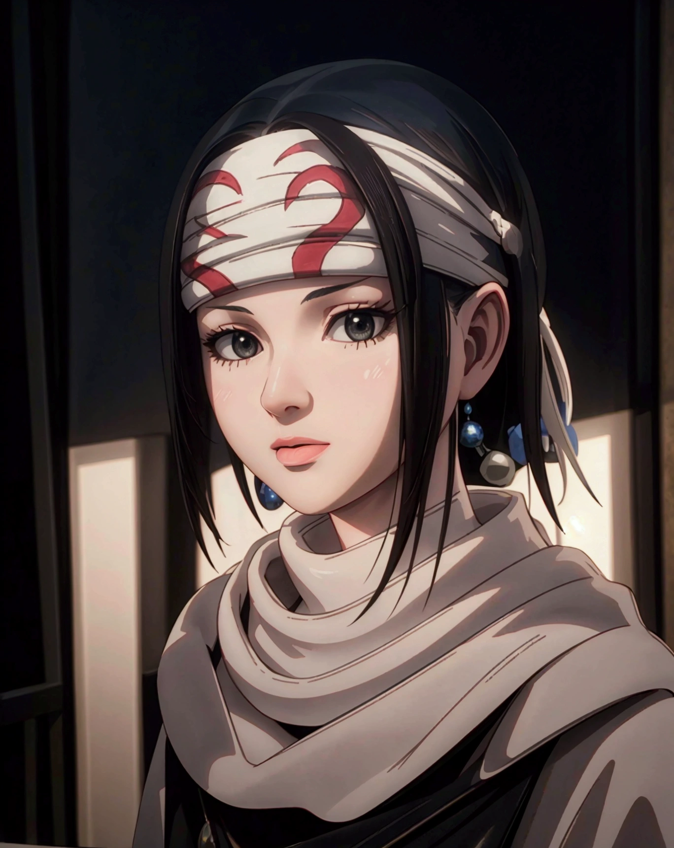 ongue out A beautiful young girl with a bob haircut, standing alone, wearing a cowl headband, in profile, looking directly at the viewer, (best quality, 4k, 8k, highres, masterpiece:1.2), ultra-detailed, (realistic, photorealistic, photo-realistic:1.37), HDR, UHD, studio lighting, ultra-fine painting, sharp focus, physically-based rendering, extreme detail description, professional, vivid colors, bokeh, portrait tongue out tongue out