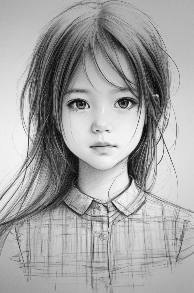 Portrait sketch,1girll,sketching