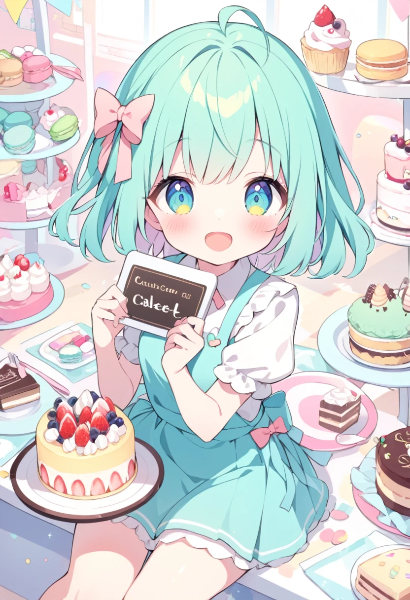 Q board,cake,Cute girl,Sweet,cute,Macaron Colors