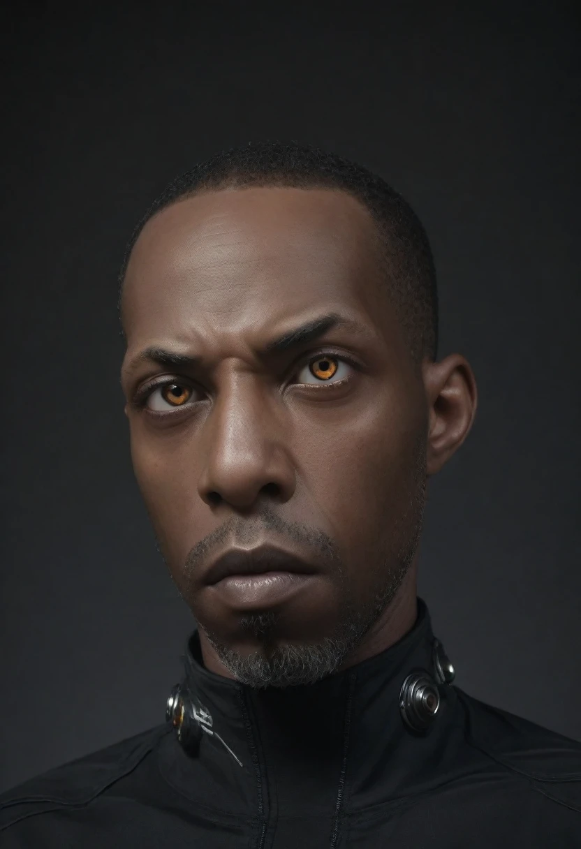 A cinematic series of four images featuring Shawt, a black man as a DC Comics cyborg, showcasing different poses and camera shots:

Close-Up Portrait: A front-facing close-up of Shawt with a highly detailed cybernetic face, glowing eyes, intricate mechanical parts, metallic skin, and complex circuitry. The futuristic design is highlighted with dark, moody lighting, dramatic shadows, and a photorealistic 8K rendering.

Profile View: A side profile shot of Shawt, revealing the intricate details of his cybernetic enhancements. The glowing eyes, metallic skin, and complex circuitry are showcased against a dark, moody background, emphasizing the realistic rendering and hyper-detailed futuristic design.

Three-Quarter View: A three-quarter angle capturing Shawt in a dynamic pose, highlighting the cybernetic details on his face and body. The glowing eyes, mechanical parts, and complex circuitry are rendered with dramatic shadows and moody lighting, providing a cinematic composition in 8K photorealistic quality.

Action Pose: A full-body shot of Shawt in an action pose, showcasing his cybernetic enhancements and futuristic design. The glowing eyes, metallic skin, and intricate mechanical parts are highlighted with dramatic lighting and shadows, creating a hyper-detailed and photorealistic 8K rendering with a cinematic feel.






