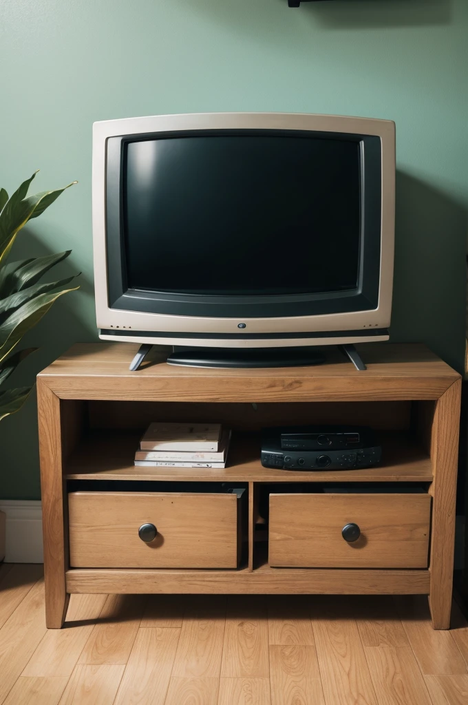 Old TV on a table
