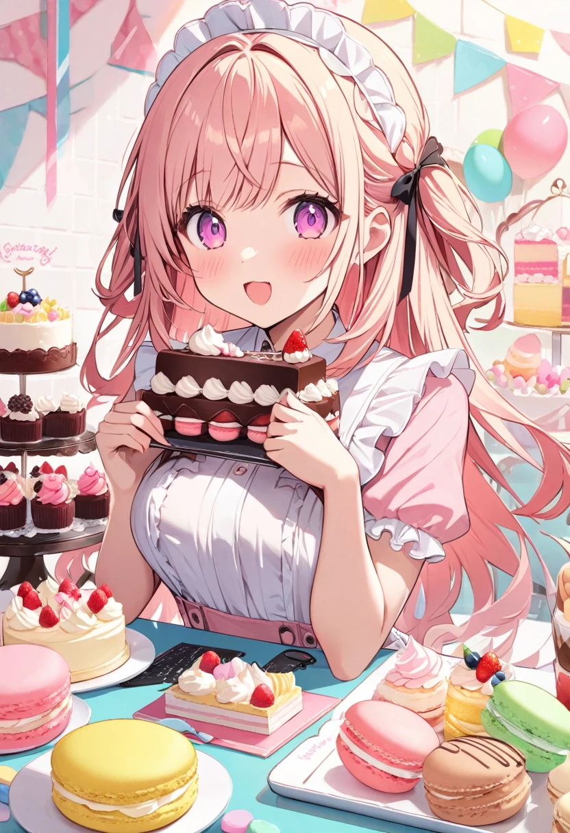 Q board,cake,Cute girl,Sweet,cute,Macaron Colors