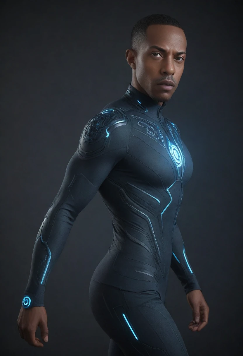 Wide Shot: Full-body wide shot of Shawt in a futuristic setting, highlighting his cybernetic design and the environment around him.
Running Pose: Shawt captured mid-run, showing the dynamic motion and the mechanical parts in action.
Close-Up of Circuitry: Detailed close-up of the circuitry on Shawt's chest, highlighting the intricate design and glowing elements.
Heroic Pose: Shawt standing tall with a heroic posture, showcasing the full extent of his cybernetic enhancements, glowing eyes, and metallic skin, with a cinematic background.