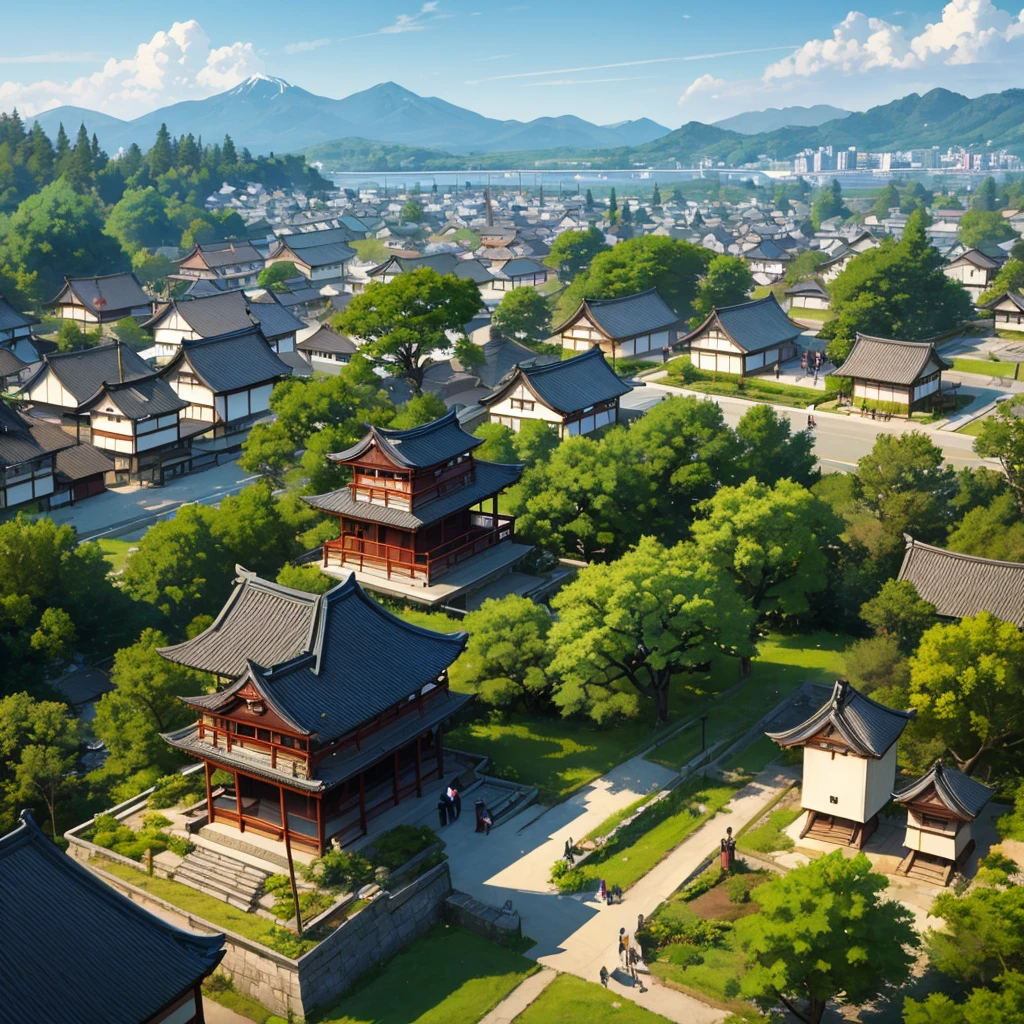 Feudal japanese city