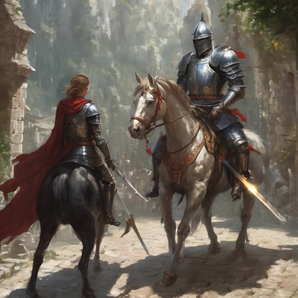 İce Knight sword fantasy artwork