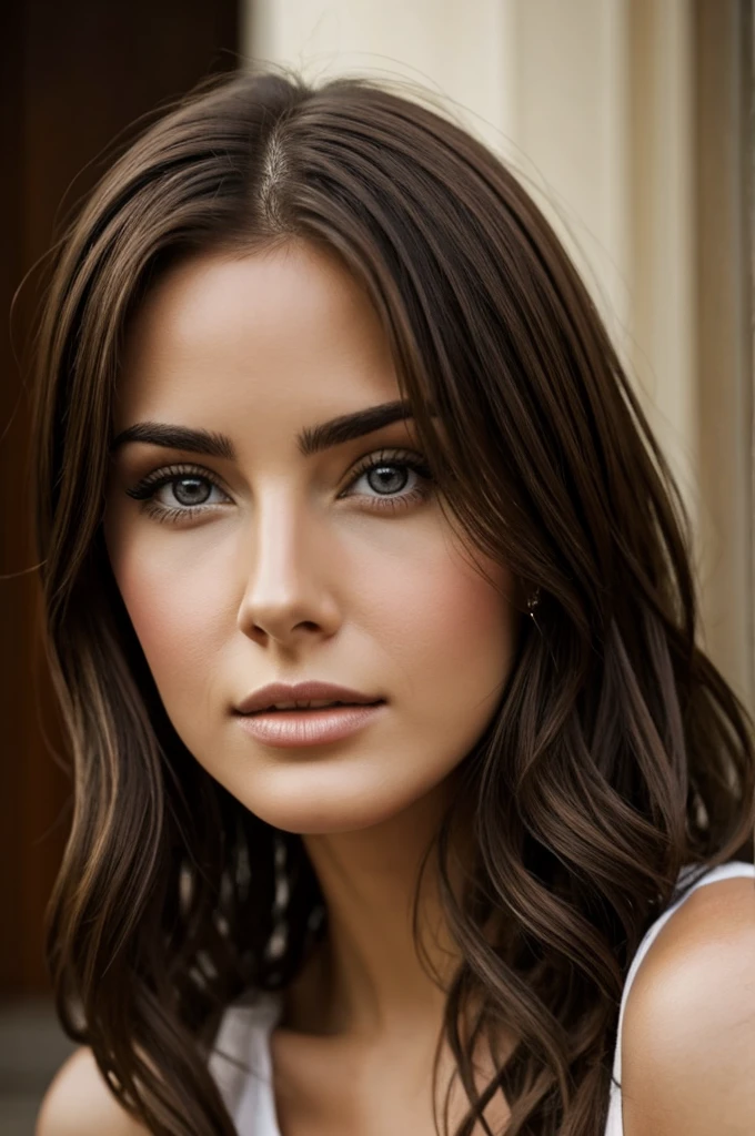 Brunette realistic woman