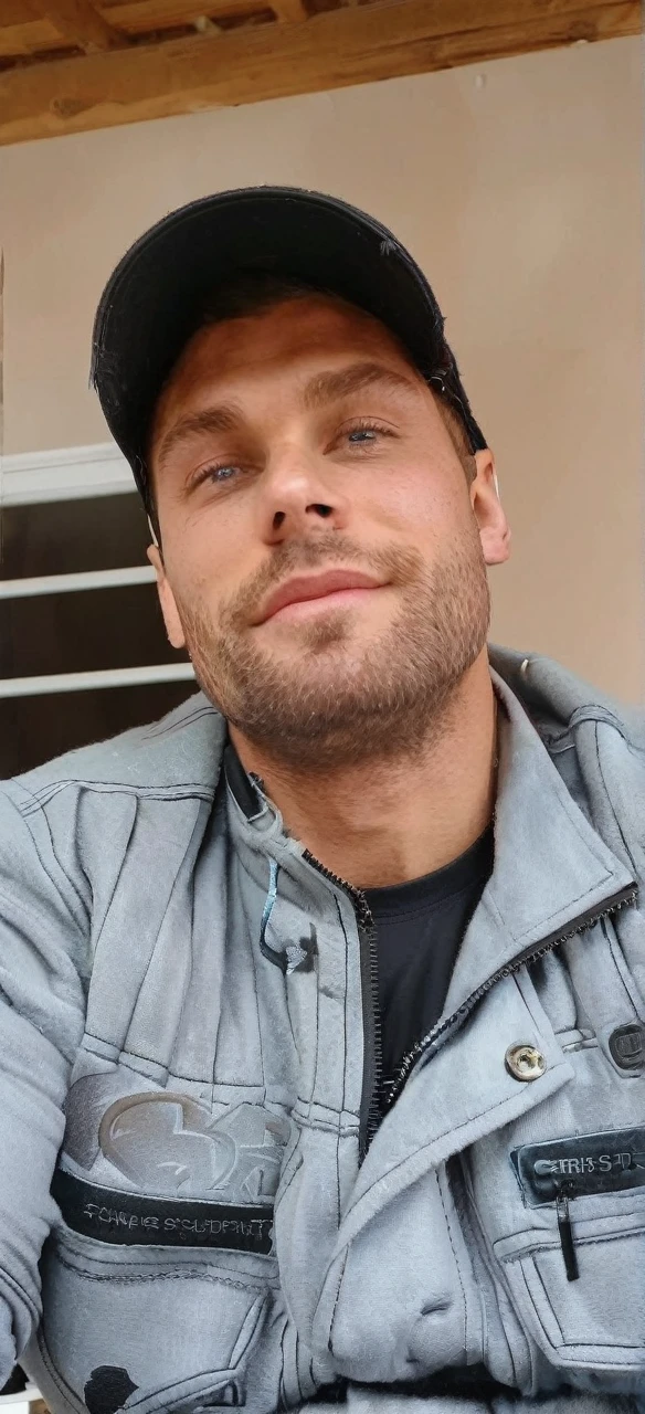 cinematic photo Chris Bumstead (wearing Superman suit ) (smirk, alone, looking at the camera), (35mm photograph, film, bokeh, professional, 4k, highly detailed)