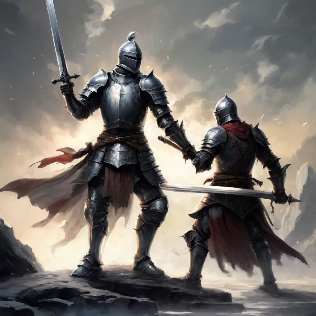 İce Knight sword fantasy artwork artistic fighting