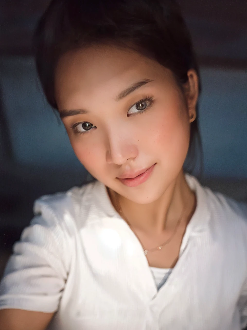 20 years old woman, at park, (light blue floral dress), RAW photo, (photorealistic:1.37, realistic), highly detailed CG unified 8K wallpapers, 1girl, (medium hair:1.4) (thick body:1.4) , looking at viewer, (((straight from front))), (HQ skin:1.2, shiny skin), 8k uhd, dslr, soft lighting, high quality, film grain, Fujifilm XT3, ((dynamic pose:1.2)) ((upperl body:1.6)) (professional lighting:1.6) , livyrenata