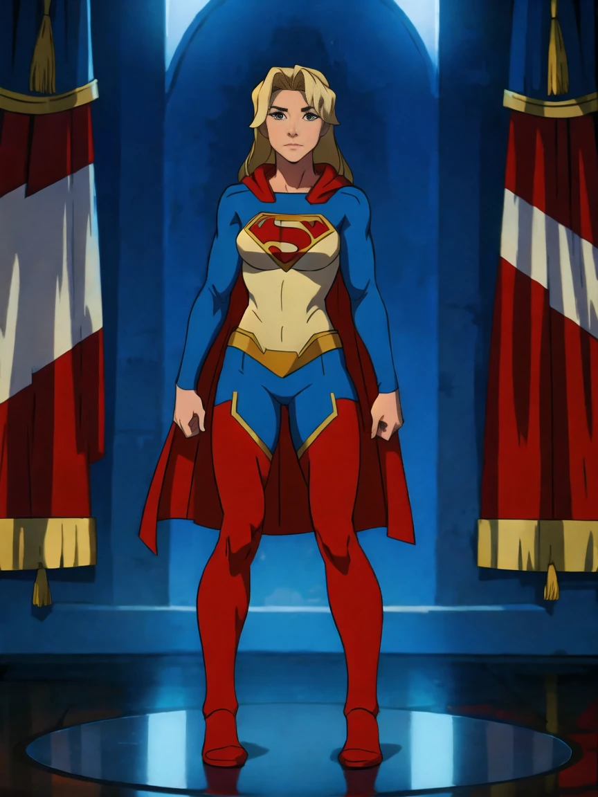 ((full body photo, standing, feet on the ground)) dc comics, supergirl