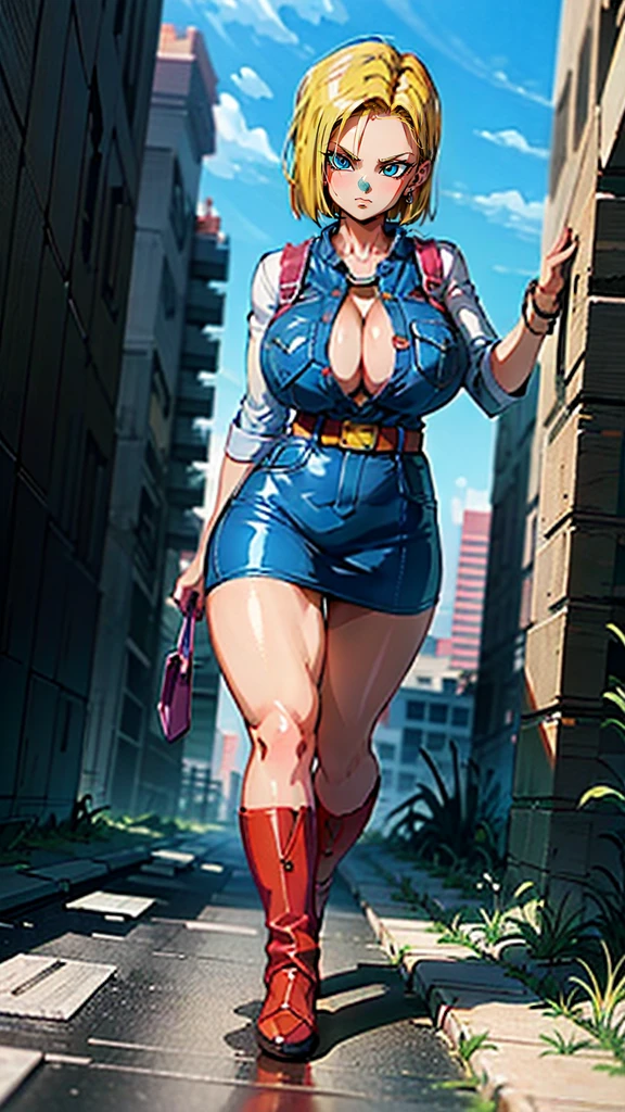 supergirl, pureerosface_v1, sticker of a girl from dc comic, full body, Kim Jung gi, , (gigantic  breastsoul, digital illustration, comic style, cyberpunk, perfect anatomy, centered, approaching perfection, dynamic, highly detailed, watercolor painting, artstation, concept art, smooth, sharp focus, illustration, art by Carne Griffiths and Wadim Kashin ,, (masterpiece, best quality, ultra-detailed, best shadow),, In the style of Neon Genesis Evangelion, you find yourself standing on a desolate, post - apocalyptic wasteland, as the distant ruins of a massive city loom on the horizon. The sky is filled with ominous clouds, as a massive creature towers in the distance, huge breast, gigantitsnipples, curvy, c