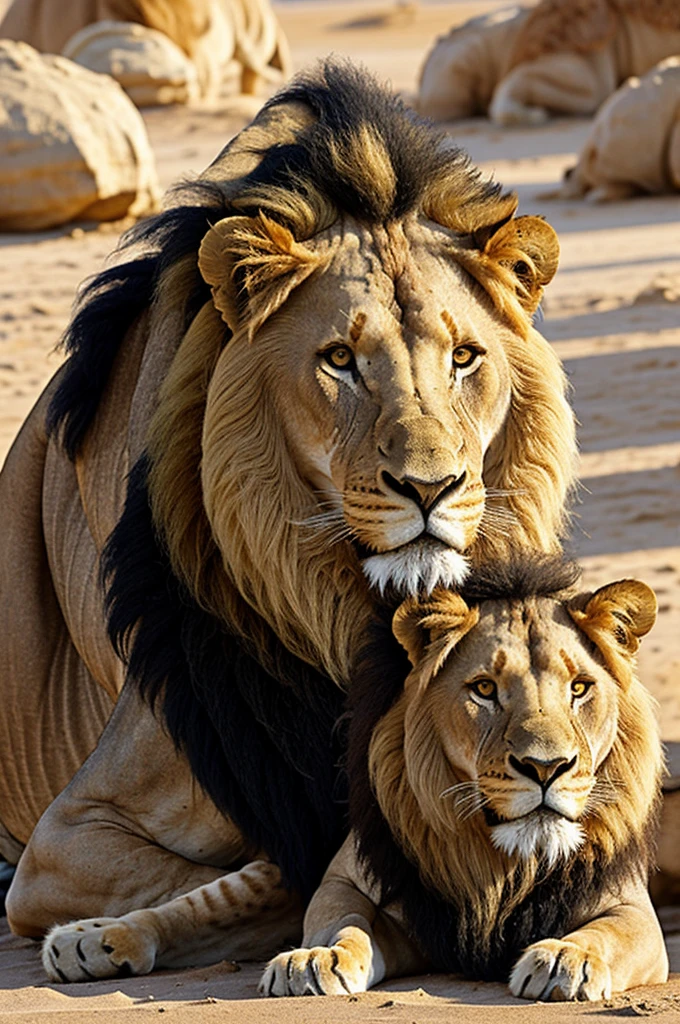 Combination of lion and camel