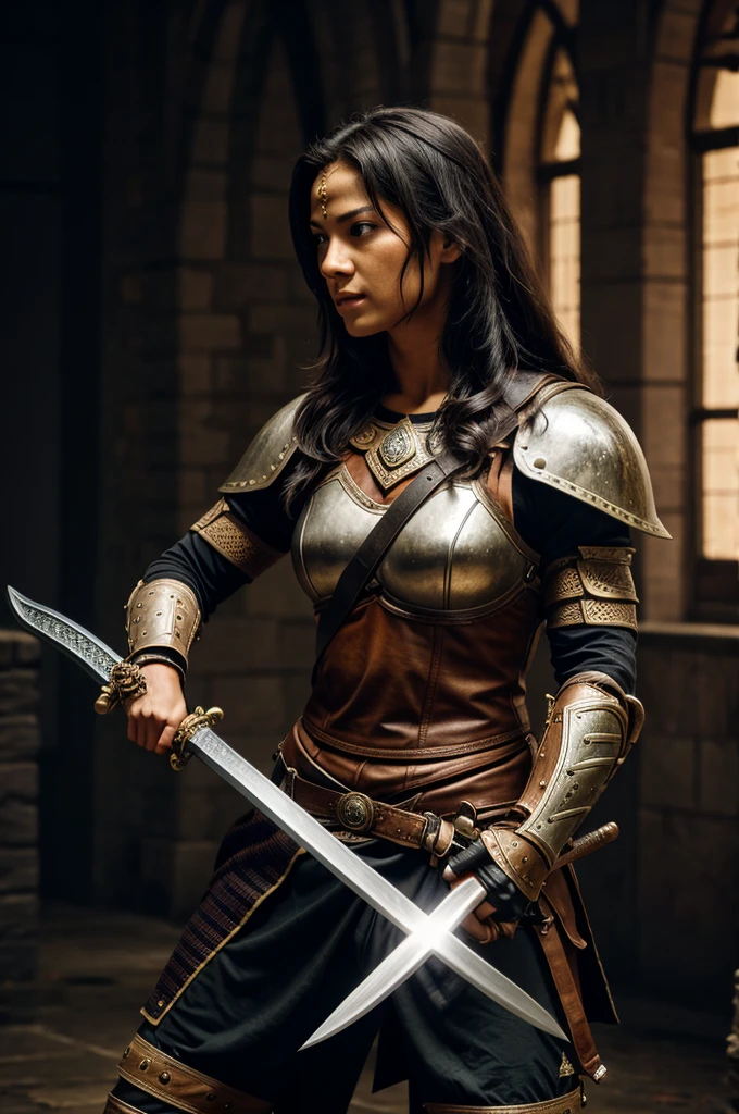 A warrior with sword