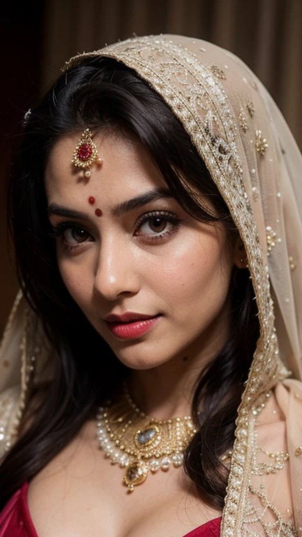 ((best quality)), ((masterpiece)), (detailed), perfect face
a 40-45 year old woman in a dupatta posing for a picture, indian goddess, traditional beauty, indian, beautiful goddess, ornate , indian style, indian super model, beautiful maiden, gorgeous woman, south east asian with long, provocative indian, gorgeous beautiful woman, intricate outfit, hindu aesthetic, beautiful asian girl, extremely detailed goddess shot, jaw-dropping beauty, big deep cleavage Long bronze hair Big brest nipple nice clevage red lips