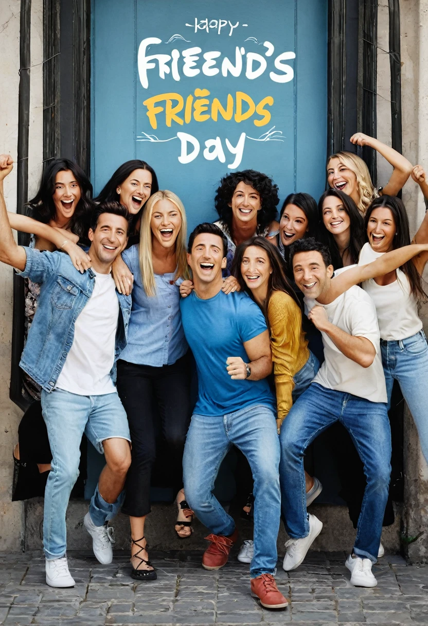 PEOPLE CELEBRATING FRIENDS DAY