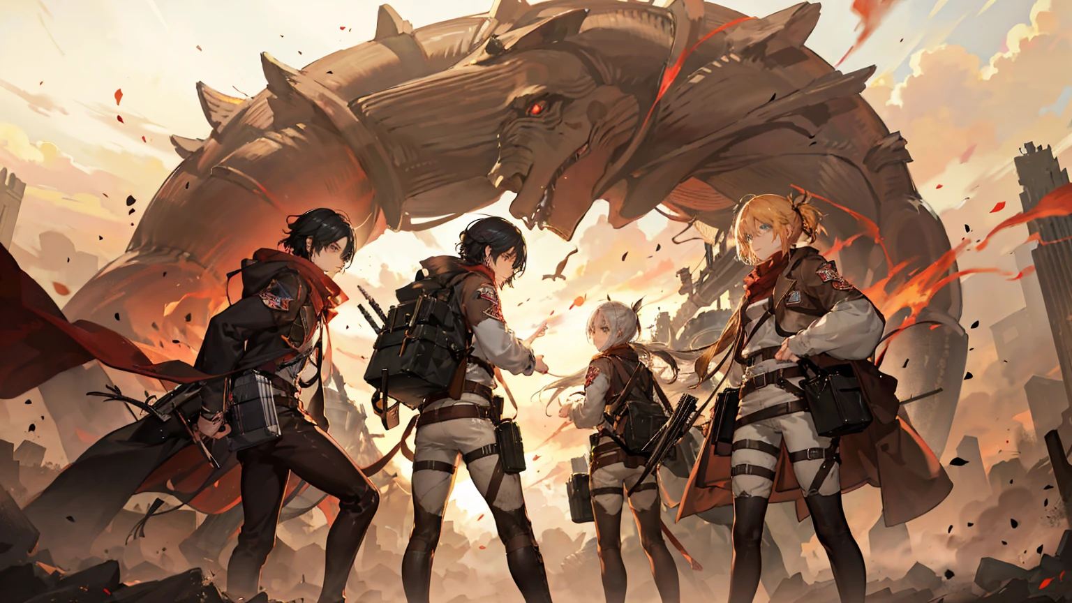 Eren Hunter, Attack on Titan, high quality image