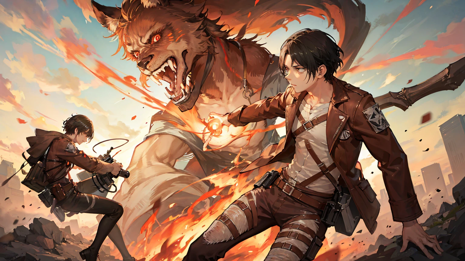 Eren Hunter, Attack on Titan, high quality image