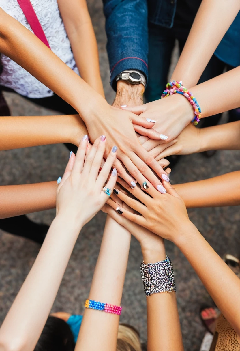 HANDS REPRESENTING FRIENDS DAY