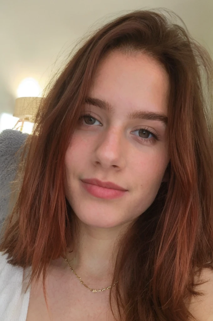 ((best quality)), ((masterpiece)), (detailed), 1girl, 16 years old, red hair, sexu, small smile, pussy