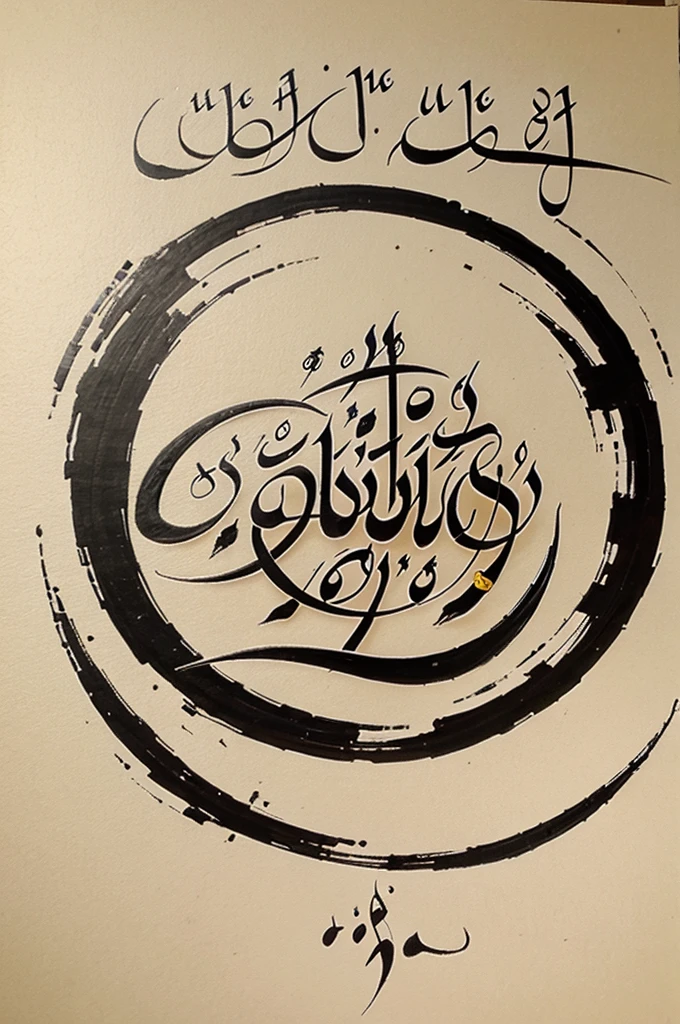calligraphy of the word God is Muhammad