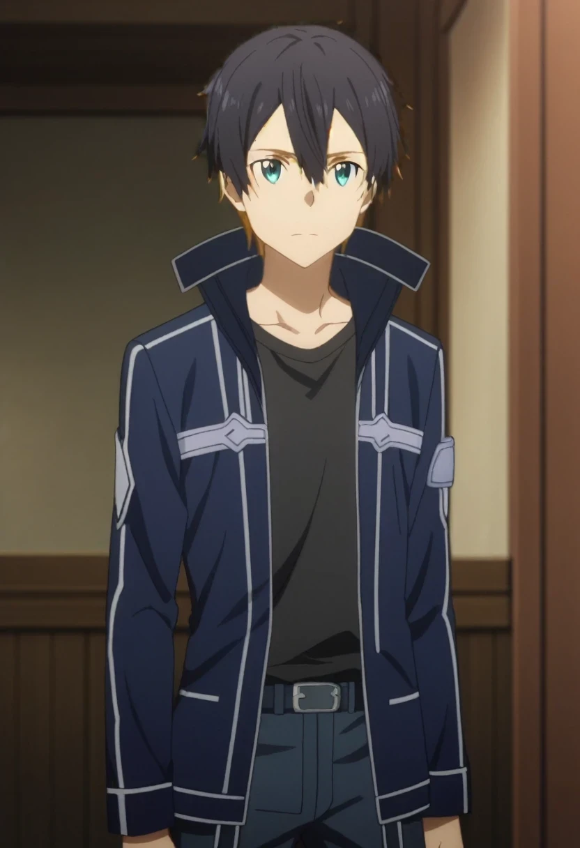 score_9, score_8_up, score_7_up, source_anime, anime screencap, , official style, , , , 1boy, (((black hair ))),solo, male focus, kazuto_kirigaya, , , sword art online: alicization, , , ,