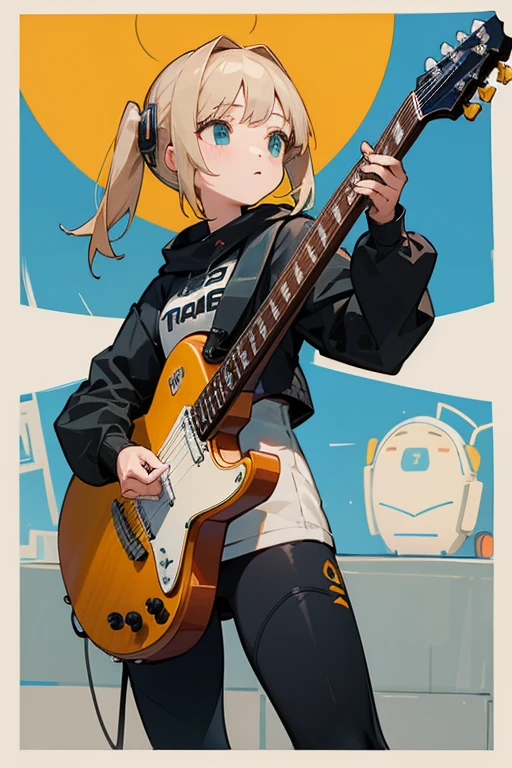 MECA,droid,robot,guitar,1girl,masterpiece,beat quality,ライブハウス