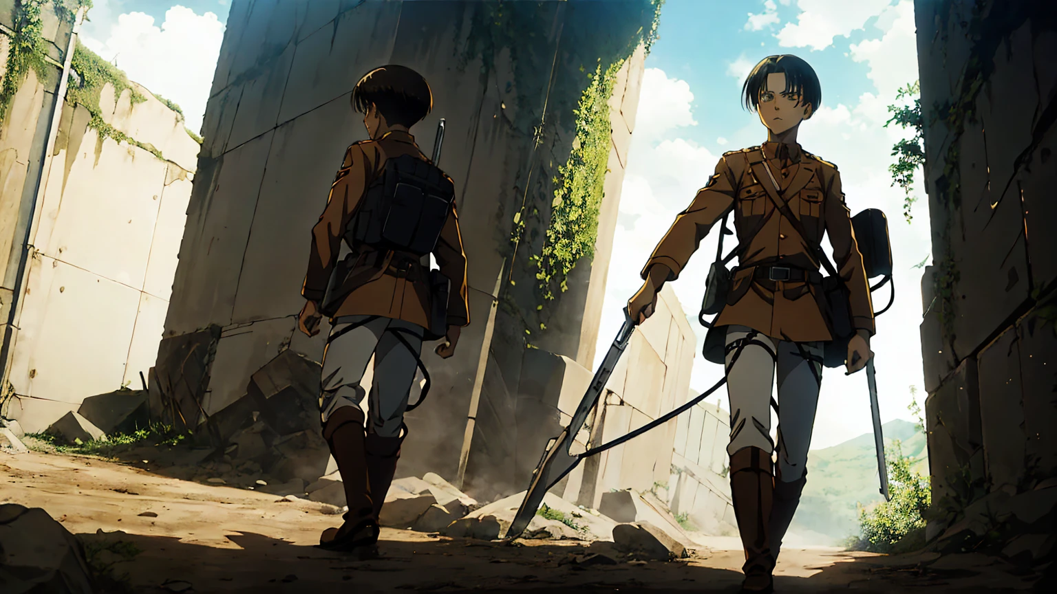 Levi Ackerman, Exploration Troop, anime styling