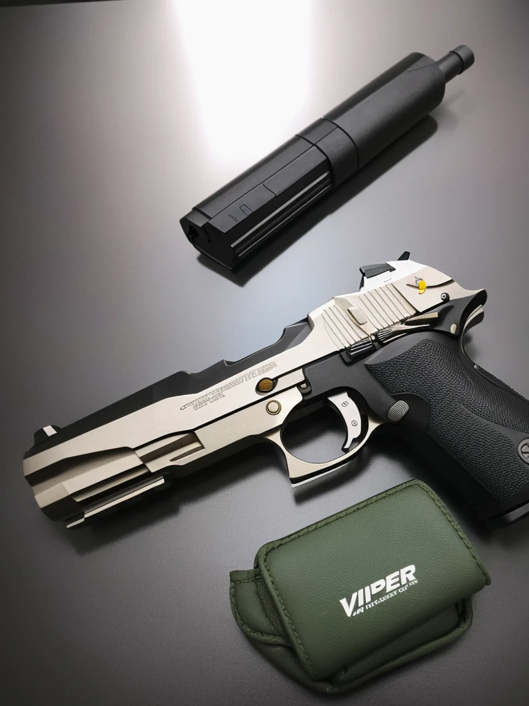 *Viper-X9 é uma piStola militar Calibre 9mm, with power combination, preciSão e durabilidade em um único pacote compacto. Com um deSign robuSto e ergonômico com diSparoS Semiautomático, Effective Range: 50 metroS, Projectile Speed: 380 m/S.*