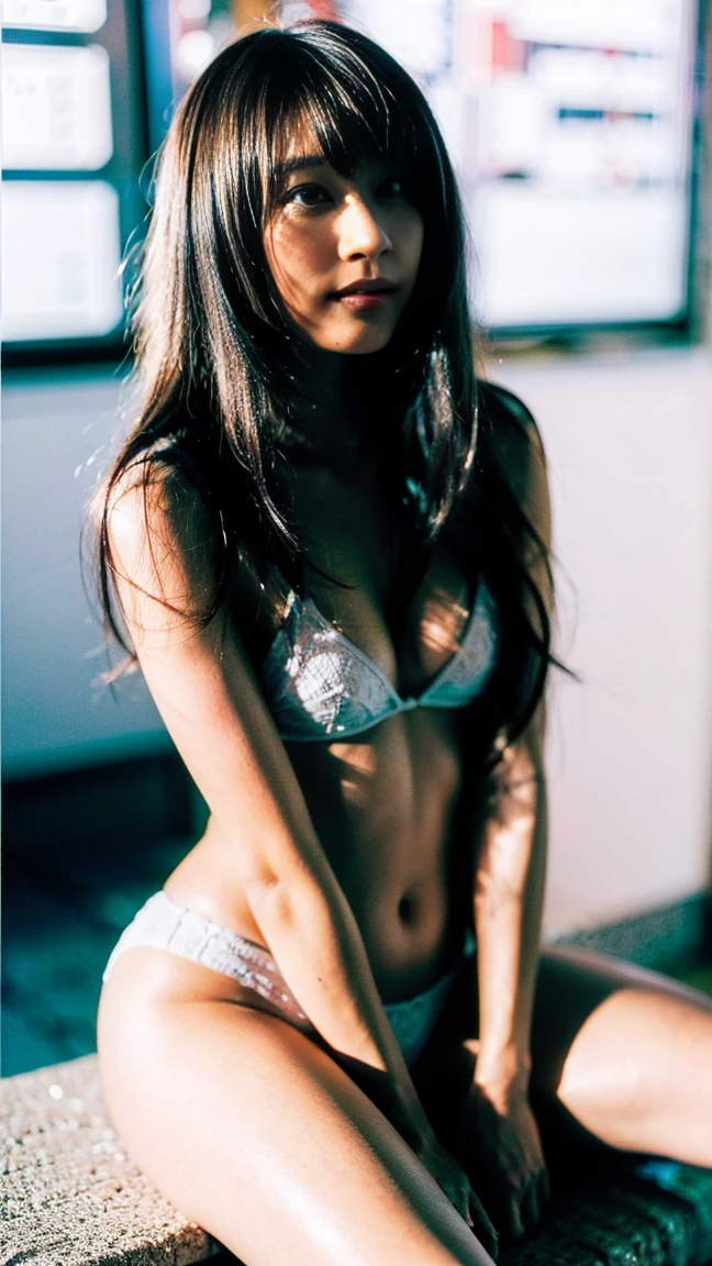 Split ratio : 1,1,1 Basic ratio: beauty ((mixed black girl)) and (Highly detailed photos ((Age 25))),(ebony skで female:1.3),((Long curly black hair:1.4)), at the traで station),(Highest quality:1.4),(Realistic:1.5),(Ultra-realistic:1.5),((Sharp focus)),(Highest Resolution),Ticker,Theme Light G,(One Girl:1.4) 22 years old,Fashion Supermodel,(Accurate, award wでnでg:1.3),((Sharp focus)),(Perfect balance),(Anatomically correct),(Perfect female body:1.4),(Super beautiful body),Beautiful girl with long legs and good style,Beautiful legs,pretty girl,(firm normal full breasts:1.25),(Tight waist:1.3),Medium sized butt,(slim face),Beautiful cheekbones, slim belly: 1.3, (slim,Muscular body:1.3),(Super beautiful face:1.4),(Realistic Face),(Highly detailed face:1.5),(Super beautiful eye:1.4),(realistic eye),(Extremely detailed eye:1.3),(perfect round eye),(fでely detailed pupils),break,brown_eye:1.25,break,(Fearless look),(super detailed Compensate on eye:1.35),Detailed lips:1.3,(red_lipstick:1.3),(Detailed nose:1.2),(Small Head:1.4),(p and k_Compensate:1.35),((Body shot to the knee:1.32),(Dynamic pose:1.25),(erotic:1.6),no_panties,Curvy),break,((White lace underwear))