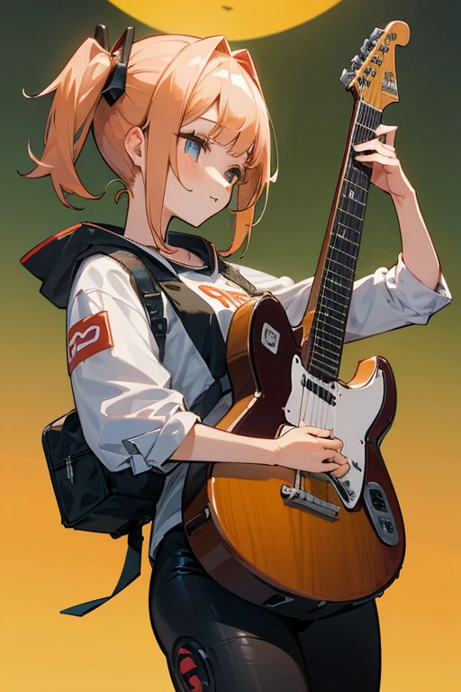 MECA,droid,robot,guitar,1girl,masterpiece,beat quality,(Break ライブハウス,beautiful background,)